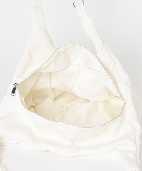 KBF（ケイビーエフ）の「パイル2WAYイージーBAG（トートバッグ・レディース・IVORY/NAVY・One）」の12枚目の写真