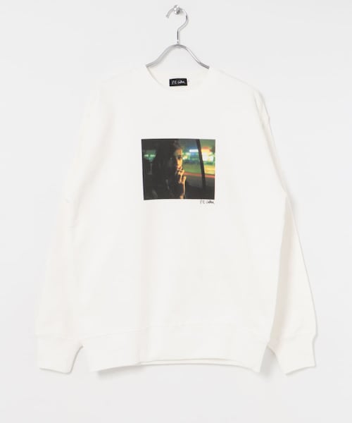 URBAN RESEARCH(アーバンリサーチ)の「BLANKMAG NIGHT photo Crew(スウェット・メンズ・Black/Off White・M/L/XL)」の1枚目の写真