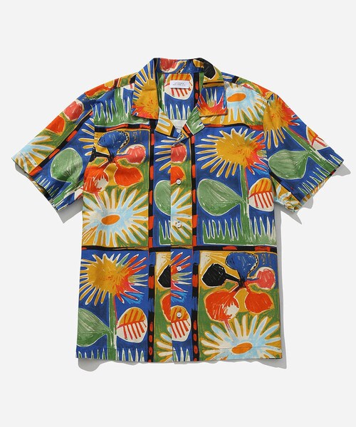 Saturdays NYC（サタデーズ ニューヨークシティ ）の「Summer Bloom Canty SS Shirt（シャツ/ブラウス・レディース・キナリ/サックス/クリーム・L/XL/M）」の8枚目の写真
