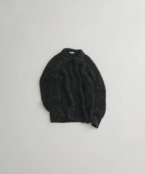 LAATO（ラート）の「mesh knit polo cardigan（カーディガン/ボレロ・レディース・ハニー/スチール・FREE）」の3枚目の写真