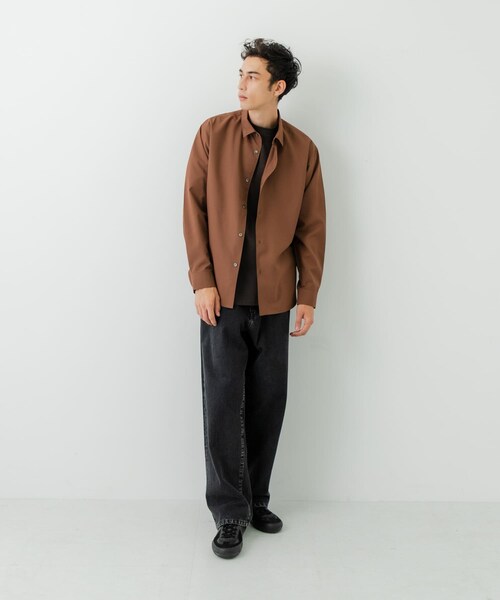 URBAN RESEARCH（アーバンリサーチ）の「Typewriter Washed Shirts（シャツ/ブラウス・メンズ・OFF/BEIGE/BROWN/NAVY・M/L）」の16枚目の写真