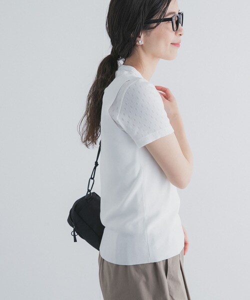 URBAN RESEARCH DOORS(アーバンリサーチドアーズ)の「2WAYニットタンク(タンクトップ・レディース・OFF/BROWN/NAVY・Free)」の8枚目の写真