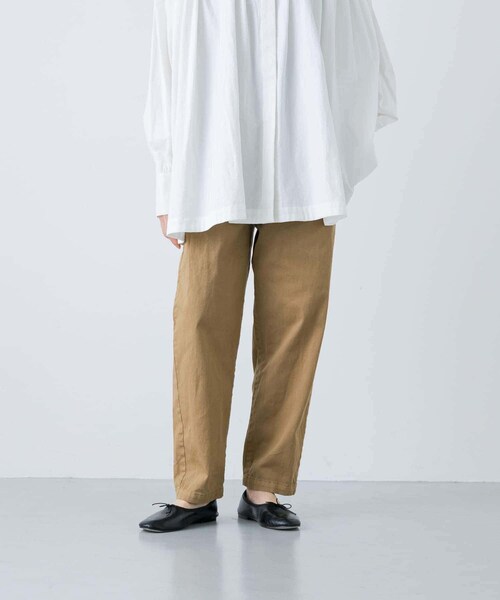 かぐれ（カグレ）の「コットンストレッチイージーパンツ（その他パンツ・レディース・BEIGE/OFF/BLACK/GRAY・FREE）」の5枚目の写真