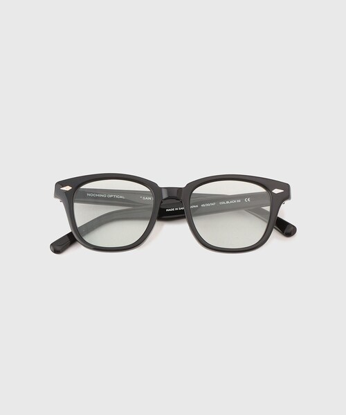 ADAM ET ROPE'(アダムエロペ)の「【NOCHINO OPTICAL/ノチノオプティカル】SANSUI(メガネ・メンズ・ブラック/ダークブラウン・F)」の1枚目の写真