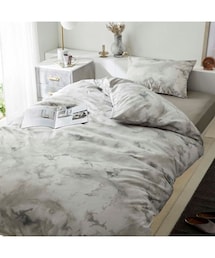 nissen | プリントカバーリングセット（大理石調マーブル柄）(寝具)