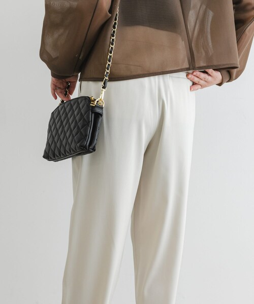 URBAN RESEARCH ROSSO（アーバンリサーチロッソ）の「F by ROSSO　サテンストレッチカーブフォルムパンツ（その他パンツ・レディース・PINK/OFF WHITE・36/38）」の6枚目の写真