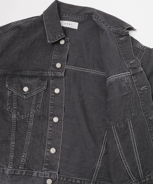 かぐれ（カグレ）の「HARi　WIDE SLEEVE DENIM JACKET（デニムジャケット・レディース・BLACK・2）」の16枚目の写真