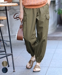 SMILE LAND | 大きいサイズ デザインカーゴパンツ（ゆったりヒップ）(カーゴパンツ)