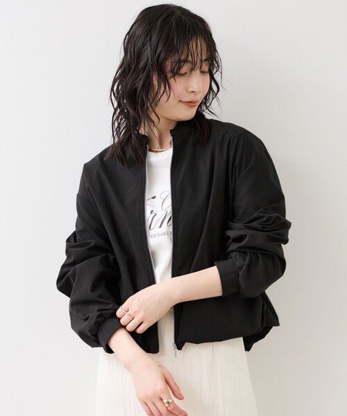 VIS(ビス)の「ボリュームバルーンブルゾン/UVケア・イージーケア(ブルゾン・レディース・ブラック/キナリ/カーキ・F)」の17枚目の写真