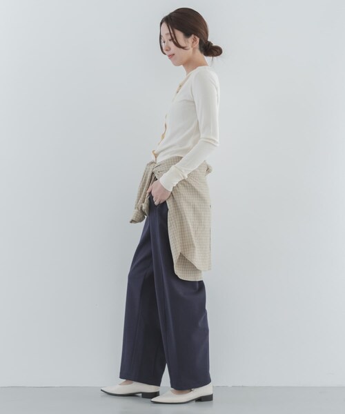 URBAN RESEARCH Sonny Label（アーバンリサーチサニーレーベル）の「メルティスウェットバレルパンツ（スウェットパンツ・レディース・グレー/ネイビー・Free）」の22枚目の写真