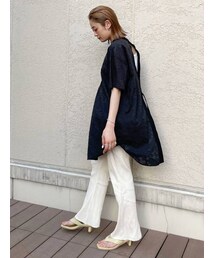 Ungrid | 【WEB限定】ランダムテレコフレアパンツ(その他パンツ)