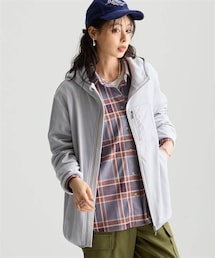 nissen | ＜大きいサイズ＞シルキーフリースプレミアムあったかロング丈パーカー(ジャケット/アウター)