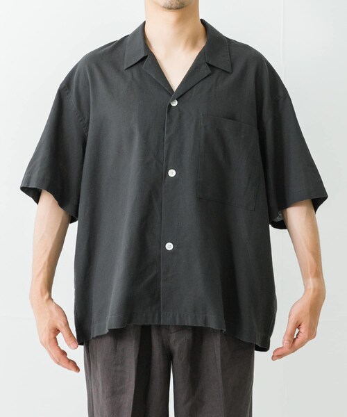 URBAN RESEARCH(アーバンリサーチ)の「『UR TECH DRYLUXE』高機能リネンシャツジャケット(シャツ/ブラウス・メンズ・FADE BLACK/BEIGE/BURGUNDY・M/L)」の19枚目の写真