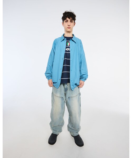 URBAN RESEARCH（アーバンリサーチ）の「LOTTO　AUTHENTIC COACH JACKET（ブルゾン・メンズ・KHAKI/DULL BLUE/GRAPHITE/INK BLACK・M/L/XL/XXL）」の5枚目の写真