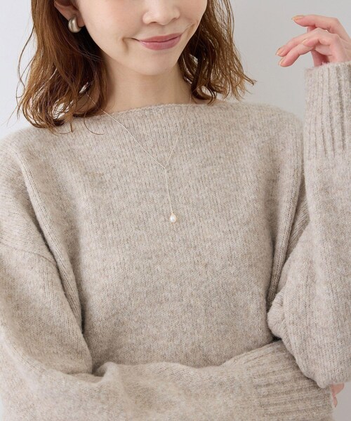 ROPE' PICNIC(ロペピクニック)の「淡水パールトップショートY字ネックレス(ネックレス・レディース・ゴールド/シルバー・F)」の5枚目の写真