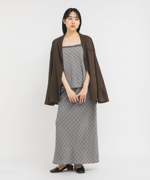 KBF（ケイビーエフ）の「マルチWAYキャミソールSETスカート（セットアップ・レディース・BLACK/GRAY/BEIGE・One）」の19枚目の写真