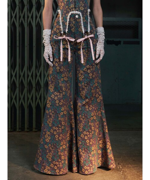 PAMEO POSE（パメオポーズ）の「Chameleon Flare Pants（その他パンツ・レディース・パープル/ベージュ・S/M/L）」の12枚目の写真