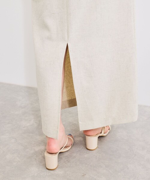 VIS（ビス）の「【セットアップ対応】Iラインスリットスカート（スカート・レディース・チャコール/オフホワイト・M/S）」の22枚目の写真