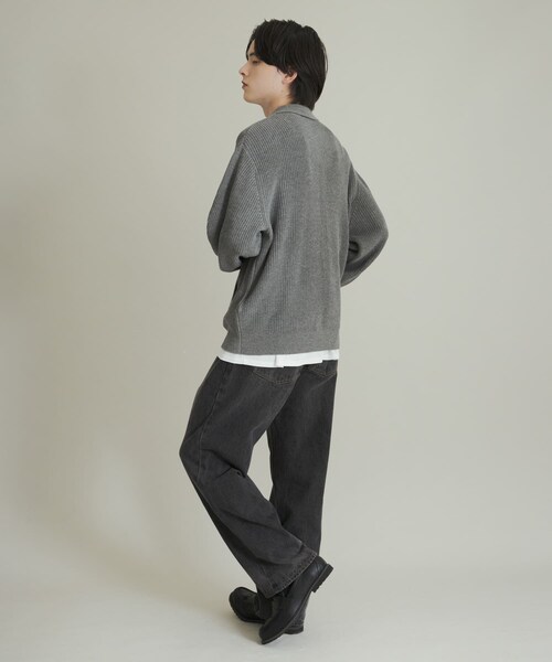 SENSE OF PLACE by URBAN RESEARCH（センスオブプレイスバイアーバンリサーチ）の「ダブルジップニットカーディガン（ニット/セーター・メンズ・GRAY/D.BLUE/RED・M/L）」の15枚目の写真