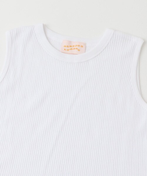 URBAN RESEARCH ROSSO（アーバンリサーチロッソ）の「CaRouseLamBRa　NO-SLEEVE PACK WHITE BORDER（タンクトップ・レディース・WHITEGREEN/WHITELATTE/WHITEGRAPE・OS）」の17枚目の写真