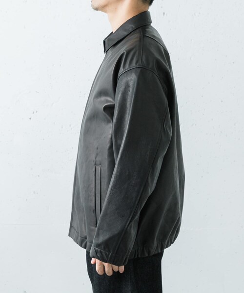 URBAN RESEARCH(アーバンリサーチ)の「semoh Horse Leather Jacket(ライダースジャケット・メンズ・BLACK・2)」の5枚目の写真