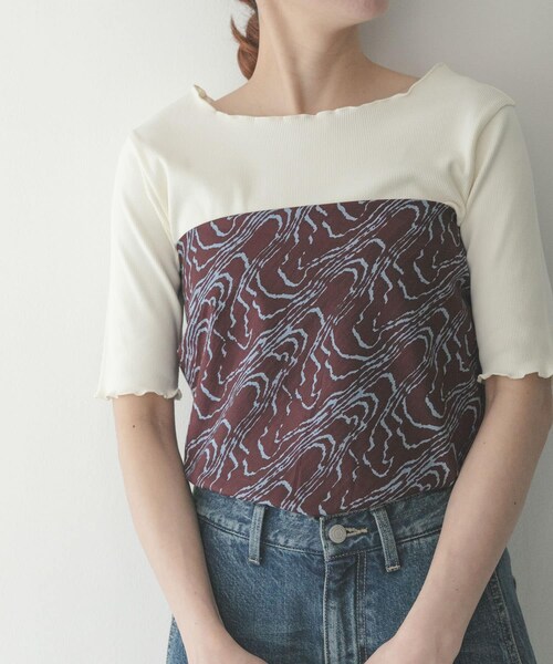 URBAN RESEARCH Sonny Label（アーバンリサーチサニーレーベル）の「大判ニュアンスプリントスカーフ（バンダナ/スカーフ・レディース・ブラック系/ブラウン系/カーキ系・Free）」の2枚目の写真