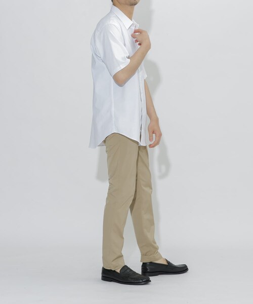 URBAN RESEARCH ROSSO（アーバンリサーチロッソ）の「『防シワ』『XLサイズあり』ハイパフォーマンスリネンレギュラー半袖シャツ（シャツ/ブラウス・メンズ・BEIGE/WHITE/BLACK/NAVY/KHAKI/BLK STRIPE/BLK CHECK・S/M/L/XL）」の22枚目の写真