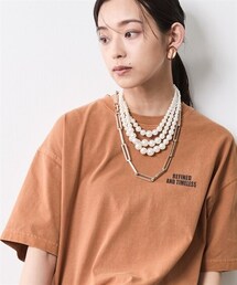 CHIC STYLE | 綿100％ピグメント染ロゴプリントTシャツ＜大きいサイズ有＞シックスタイル(Tシャツ/カットソー)