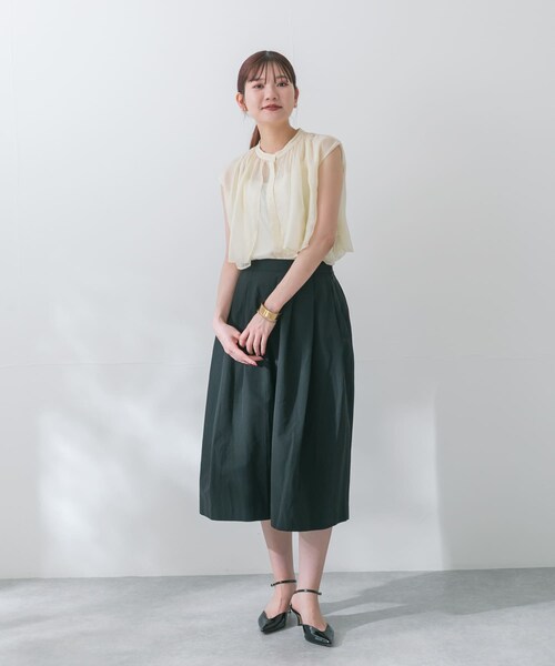 URBAN RESEARCH ROSSO（アーバンリサーチロッソ）の「グロッシーレイヤードブラウス（シャツ/ブラウス・レディース・CREAM/SAX/BRONZE・FREE）」の17枚目の写真