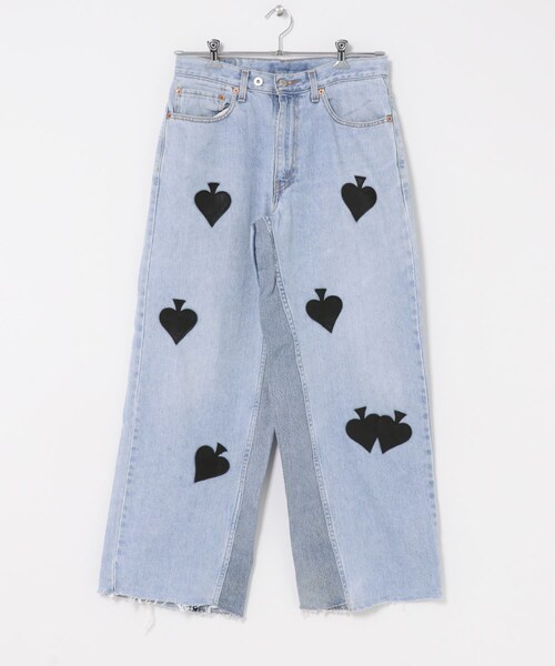 URBAN RESEARCH(アーバンリサーチ)の「TanC TOKYO W.SPADE PATCH BUGGY REMAKE DENIM(デニムパンツ・レディース・BLUE1/BLUE2/BLUE3/BLUE4・28/30)」の10枚目の写真
