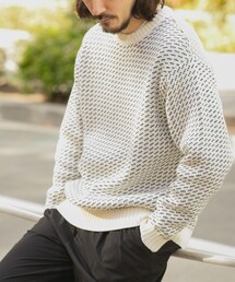 ITEMS URBANRESEARCH | マシンウォッシャブル バーズアイ クルーニット(ニット/セーター)