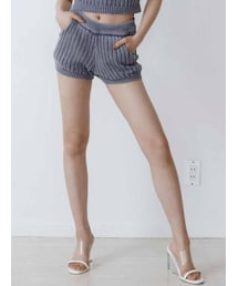 GYDA | 【セットアップ着用可】ブリーチニット ショートパンツ(その他パンツ)