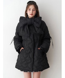 CALNAMUR | マフラー付きパフコート(ダウンジャケット/コート)