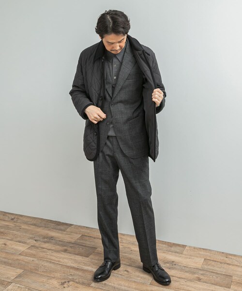 URBAN RESEARCH DOORS(アーバンリサーチドアーズ)の「LIFE STYLE TAILOR LIMONTA EAST キルティングコート(ダウンジャケット/コート・メンズ・BLACK/NAVY・M/L)」の10枚目の写真
