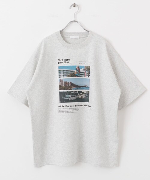 SENSE OF PLACE by URBAN RESEARCH（センスオブプレイスバイアーバンリサーチ）の「Cityscape photo Short-Sleeve T-shirts（Tシャツ/カットソー・メンズ・GRAY/CHARCOAL/L.BLUE・M/L）」の12枚目の写真