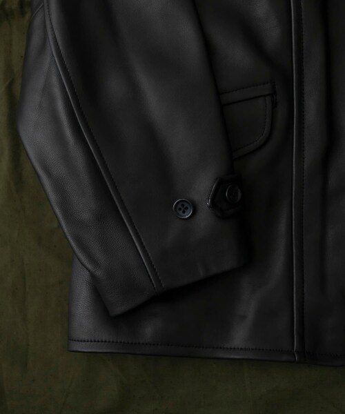 URBAN RESEARCH（アーバンリサーチ）の「HERILL　Lambnaked Jacket（ライダースジャケット・メンズ・Black・1/2）」の5枚目の写真