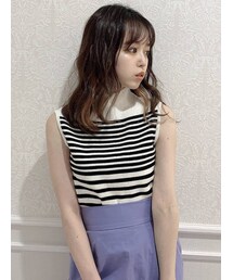 dazzlin | タイトリブノースリニット(ニット/セーター)