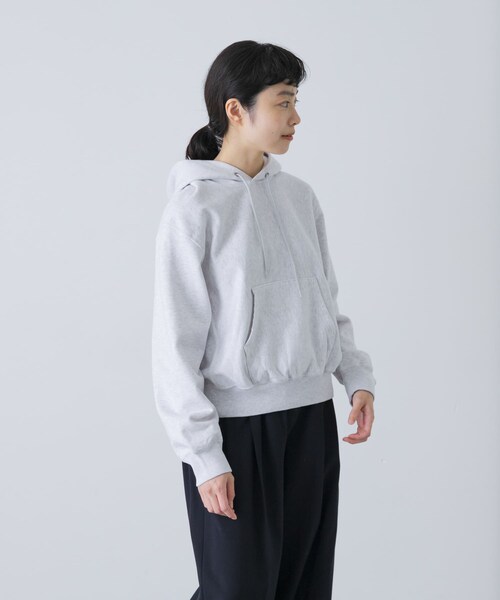 かぐれ（カグレ）の「blurhmsROOTSTOCK　Soft＆Hard Sweat Hoodie Pullover（パーカー・レディース・HeatherWh/DarkPurple・0）」の6枚目の写真