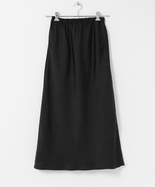 KBF（ケイビーエフ）の「クラッシュサテンナロースカート（スカート・レディース・BEIGE/CHARCOAL/BLACK・One）」の11枚目の写真