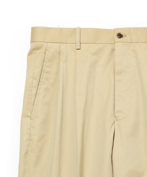 ADAM ET ROPE'（アダムエロペ）の「【Scye】Cotton Gabardine 2Pleated Trousers（チノパンツ・メンズ・グレー/ベージュ・38/40）」の9枚目の写真
