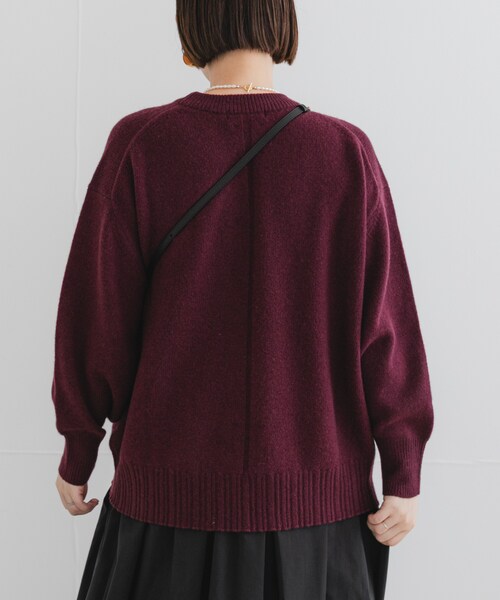 URBAN RESEARCH ROSSO（アーバンリサーチロッソ）の「F by ROSSO　ハミルトンクルーネックニット（ニット/セーター・レディース・L/GREIGE/GRAY/D/CHERRY/BLUE・FREE）」の20枚目の写真