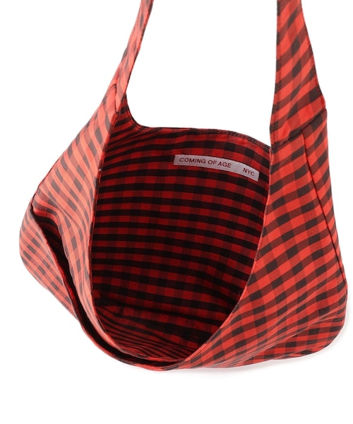 ADAM ET ROPE'(アダムエロペ)の「【COMING OF AGE(カミング オブ エイジ)】HOBO MINI BAG(ショルダーバッグ・レディース・ブラック/キミドリ/ターコイズ/レッド・F)」の20枚目の写真
