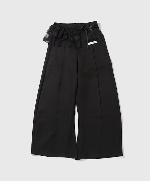 ADAM ET ROPE'(アダムエロペ)の「【CHOW des HOMME/チャウ デ オム】TAILORED LACED TROUSERS(スラックス・メンズ・ブラック・28/30)」の1枚目の写真