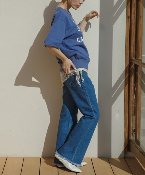 URBAN RESEARCH Sonny Label（アーバンリサーチサニーレーベル）の「REMME　ストラップフラットシューズ（その他シューズ・レディース・WHITE/BLACK・37/38）」の7枚目の写真