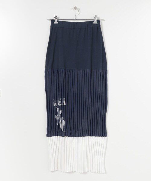 THE GOODLAND MARKET（ザグッドランドマーケット）の「SREU　ソフトプリーツロングSKIRT（スカート・レディース・Assort1/WHITE/BLACK/Assort2・M）」の4枚目の写真