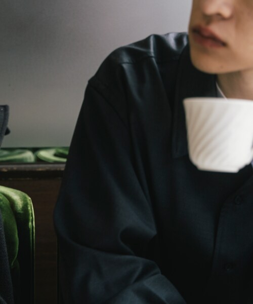 URBAN RESEARCH（アーバンリサーチ）の「THE DAY　WOOL SILK CHORE JACKET（カバーオール・メンズ・BLACK/CHARCOAL・1/2）」の9枚目の写真