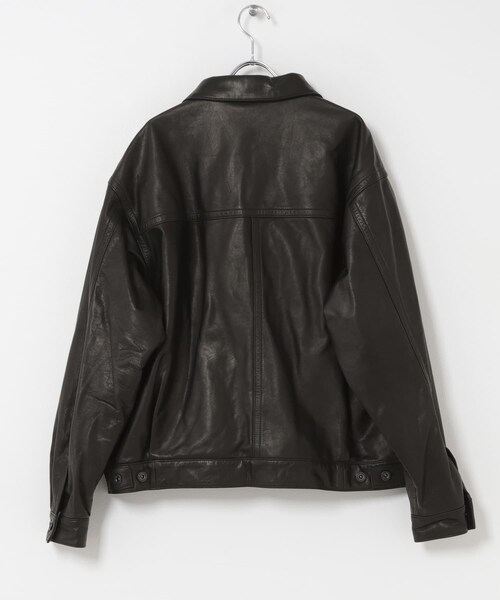 URBAN RESEARCH(アーバンリサーチ)の「A LEATHER TRUCKER JACKET(その他アウター・メンズ・BLACK LUXE・M/L)」の12枚目の写真