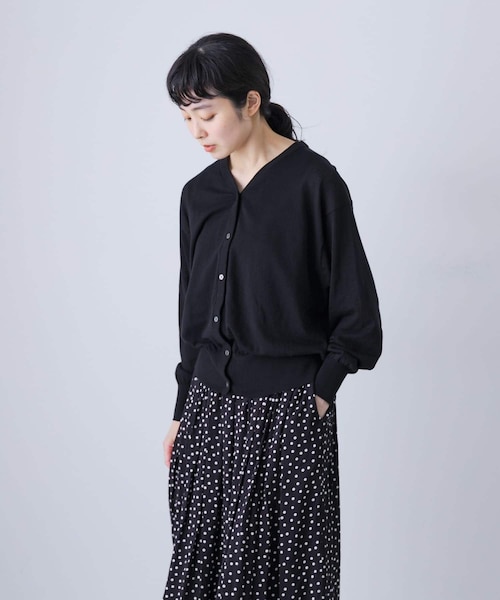 かぐれ（カグレ）の「コットンエアリーカーディガン（カーディガン/ボレロ・レディース・YELLOW/GRAY/BLACK・FREE）」の6枚目の写真