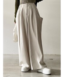 Soiunique | 落ち感素材ワイドドレープポケットパンツ［Soiunique］(その他パンツ)