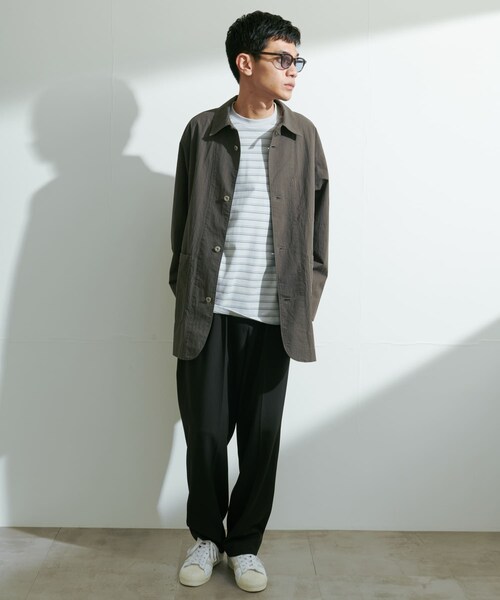 URBAN RESEARCH DOORS(アーバンリサーチドアーズ)の「『UR TECH』完声2タックワイドトラウザー(その他パンツ・メンズ・GREIGE/CHARCOAL/BLACK・S/M/L)」の10枚目の写真